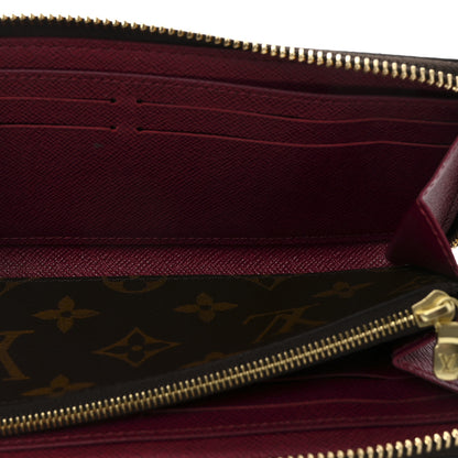 Louis Vuitton Monogram Clemence Wallet Fuchsia 5 of 7