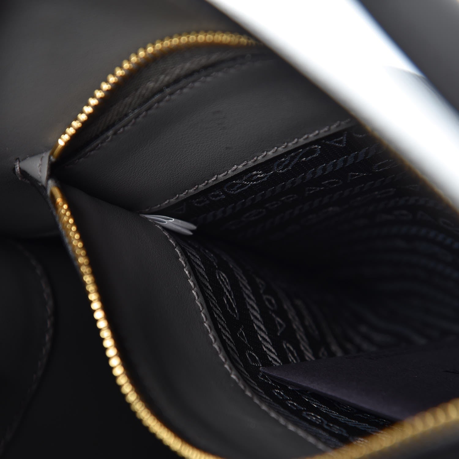 Prada Saffiano Cuir Calfskin Large Monochrome Top Handle Tote Marmo 7 of 7