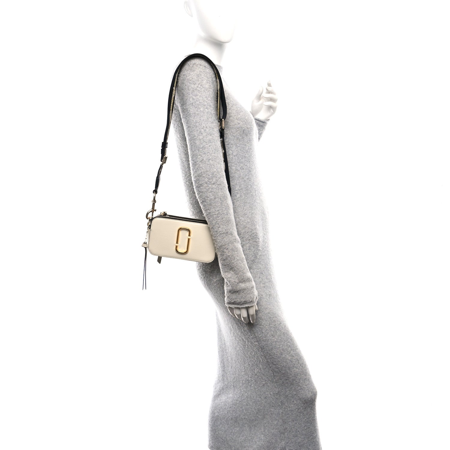 Marc Jacobs Saffiano Small Snapshot Camera Bag New Cloud White Multicolor 2 of 10