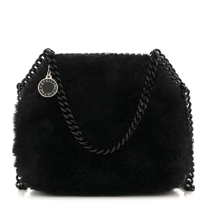Stella McCartney Eco Fur Tiny Shoulder Bag Black 1 of 9