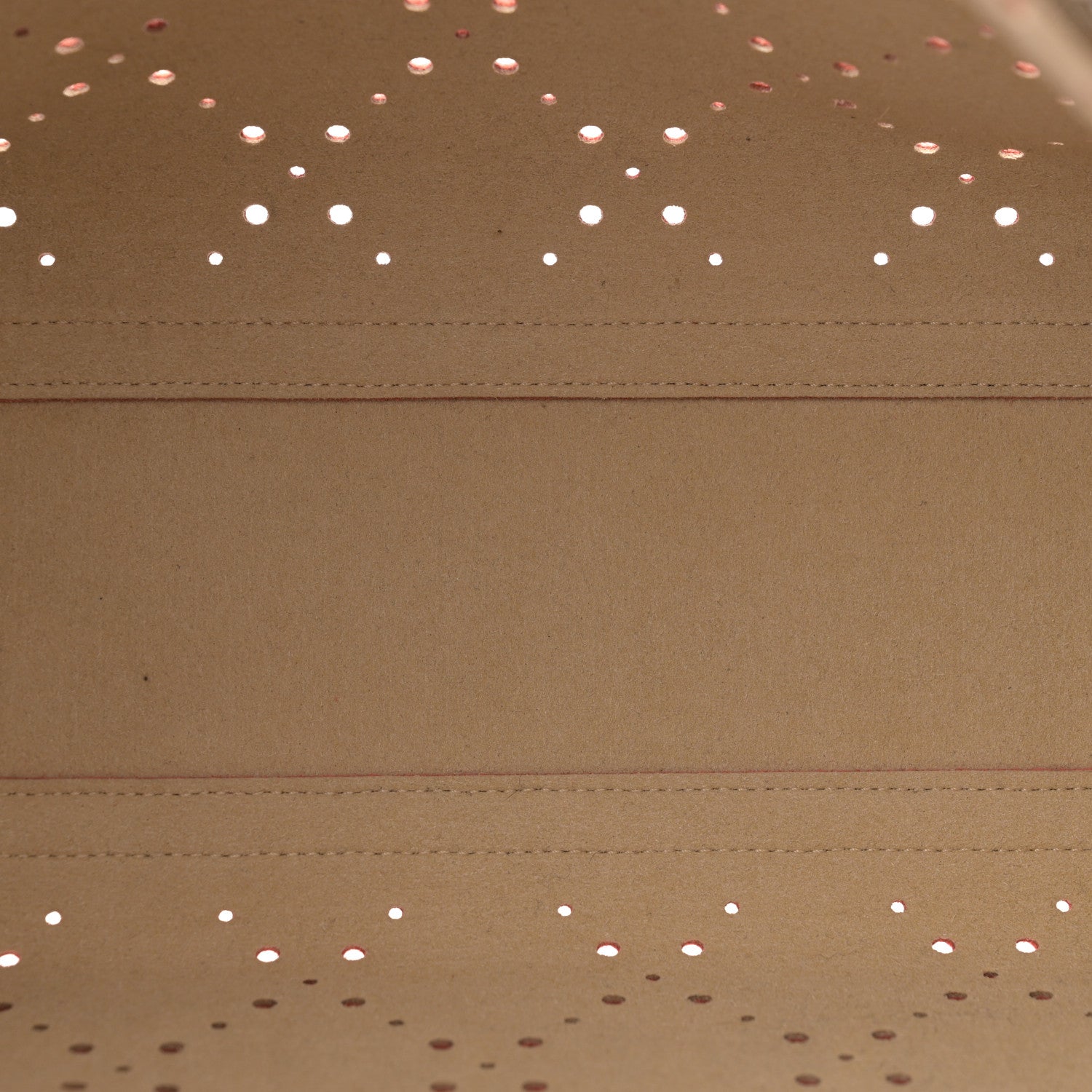 Chanel Perforated Grained Calfskin Small Shopping Tote Coral Beige 5 of 16