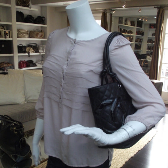 Chanel Calfskin Quilted Large Cambon Tote Black 2 of 12