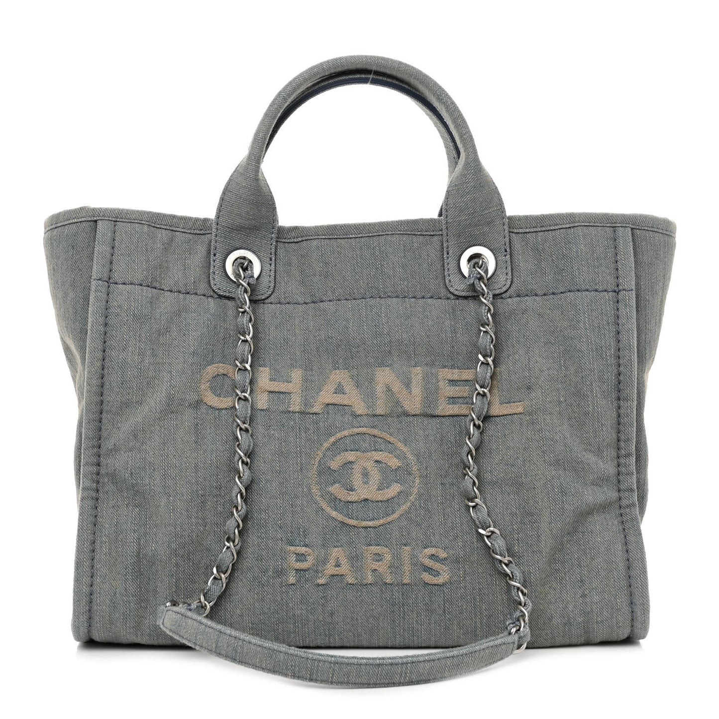 Denim Small Deauville Tote Light Blue