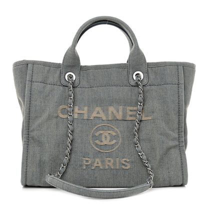 Chanel Denim Small Deauville Tote Light Blue 1 of 10