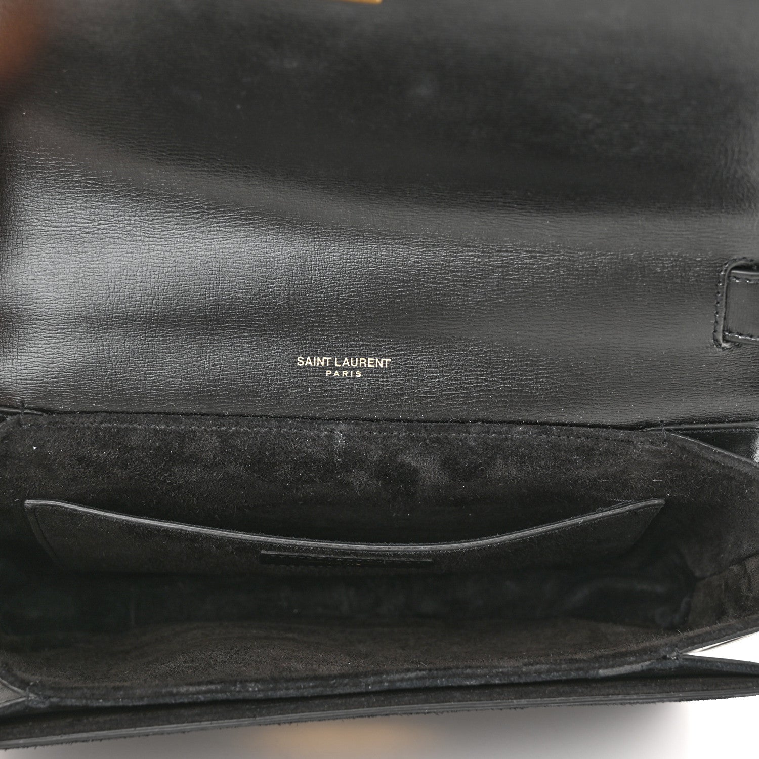 Saint Laurent Smooth Calfskin Suede Medium Bellechasse Black 5 of 14