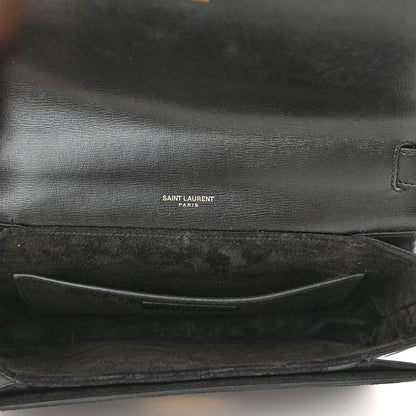 Saint Laurent Smooth Calfskin Suede Medium Bellechasse Black 5 of 14