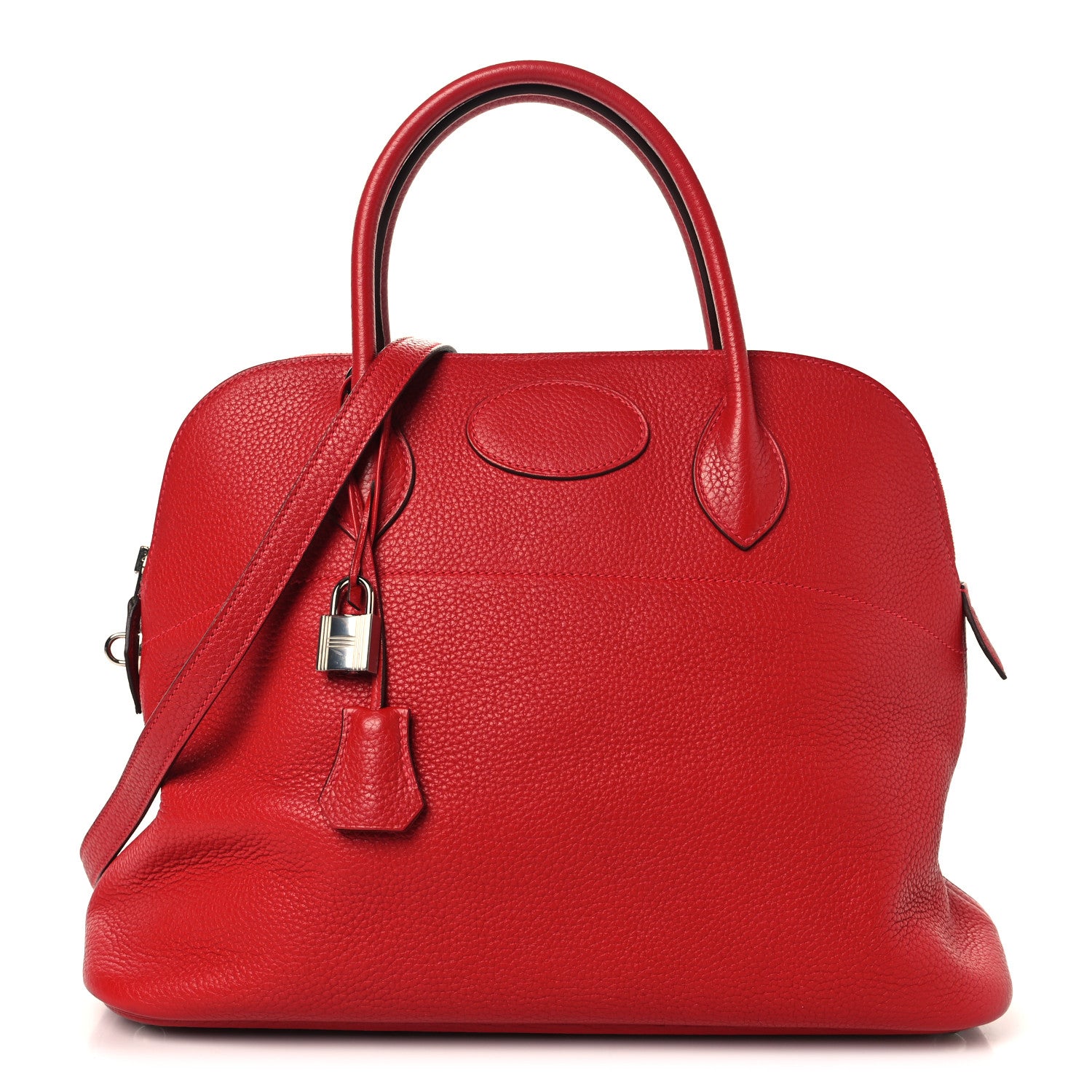 Hermes Taurillon Clemence Bolide 35 Rouge Casaque 1 of 9