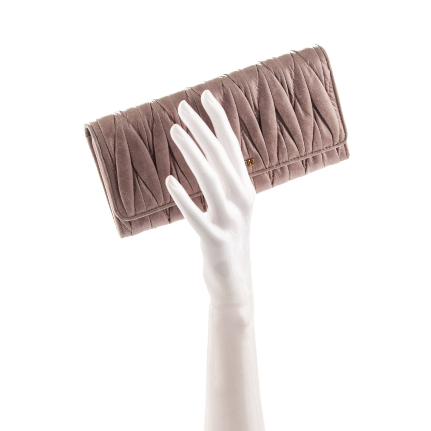 Nappa Matelasse Lux Flap Wallet Mughetto