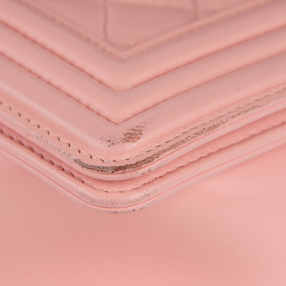 Chanel Lambskin Quilted New Medium Boy Flap Light Pink 9 of 12