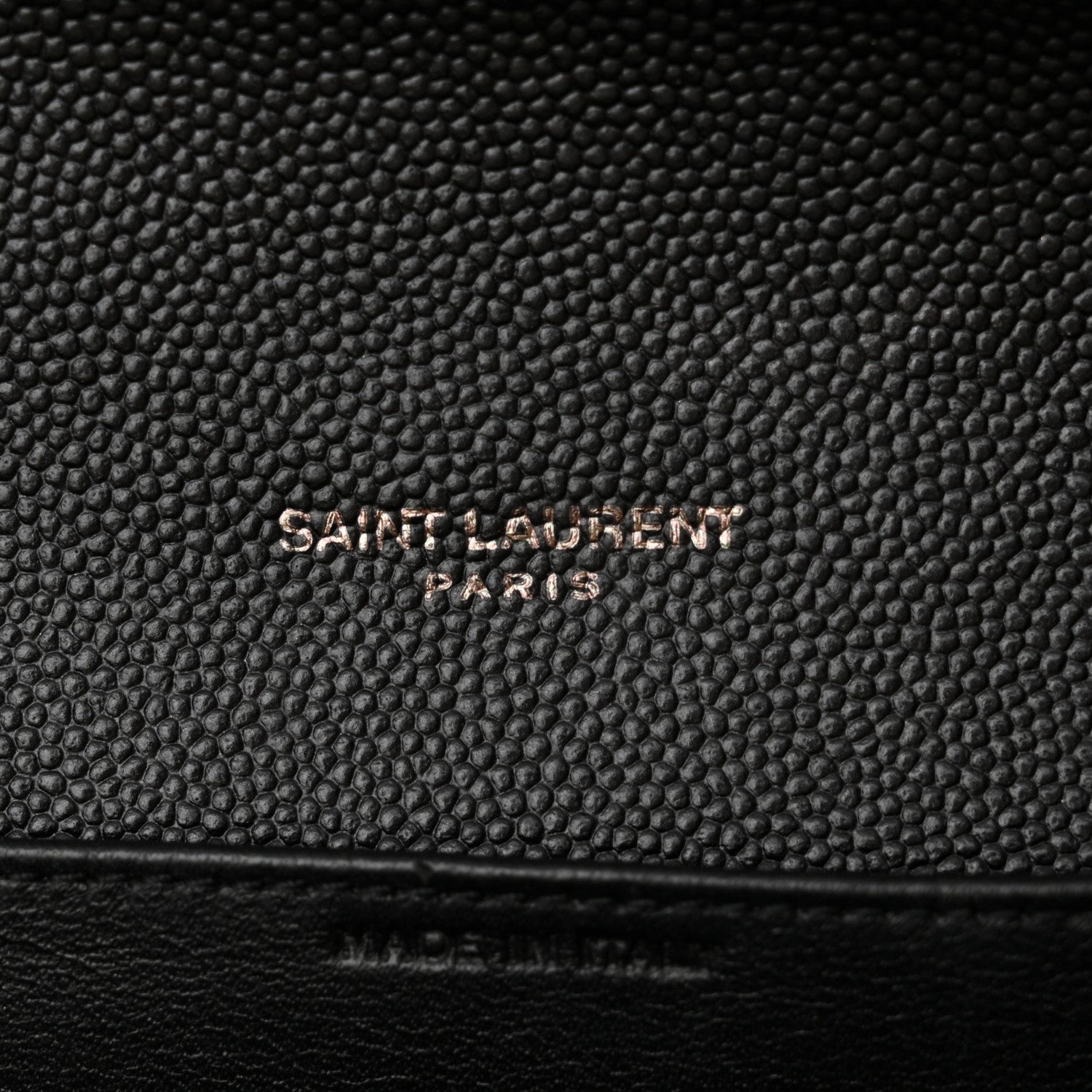 Saint Laurent Grain de Poudre Uptown Chain Wallet Black 6 of 17