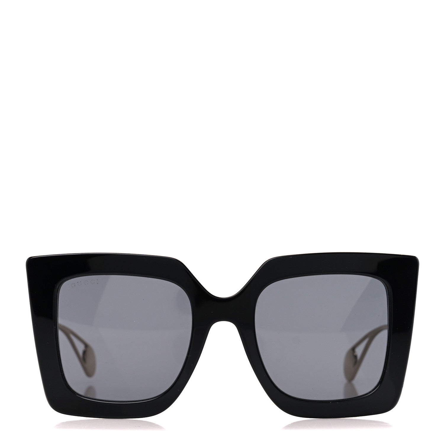 Gucci Acetate Oversize Square Frame GG0435S Sunglasses Black 2 of 7