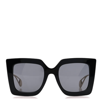 Gucci Acetate Oversize Square Frame GG0435S Sunglasses Black 2 of 7