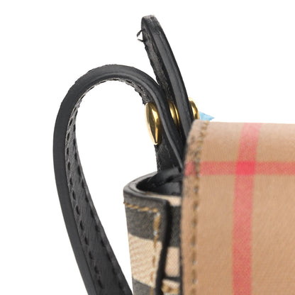 Burberry House Check Tartan Mix Hampshire Crossbody Antique Yellow Black 12 of 12