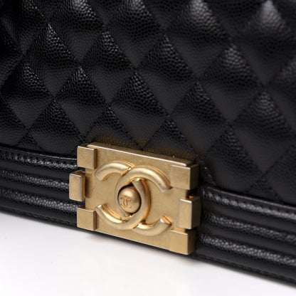 Chanel Caviar Quilted Small Boy Flap Black 10 of 11