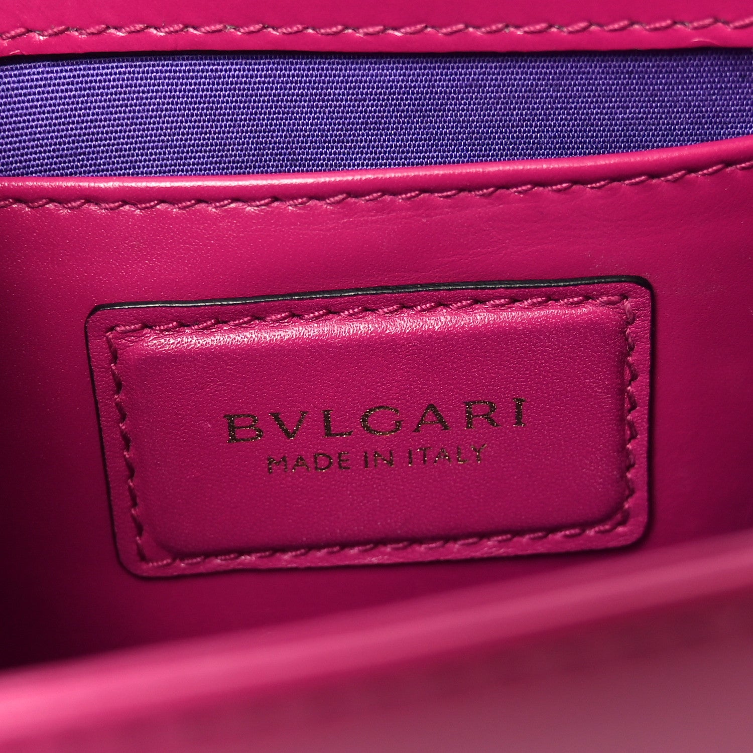 Bulgari Calfskin Serpenti Forever Crossbody Bag Plum 6 of 10