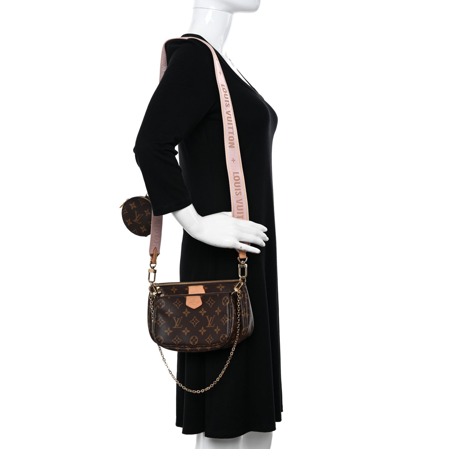 Monogram Multi Pochette Accessories Rose Clair