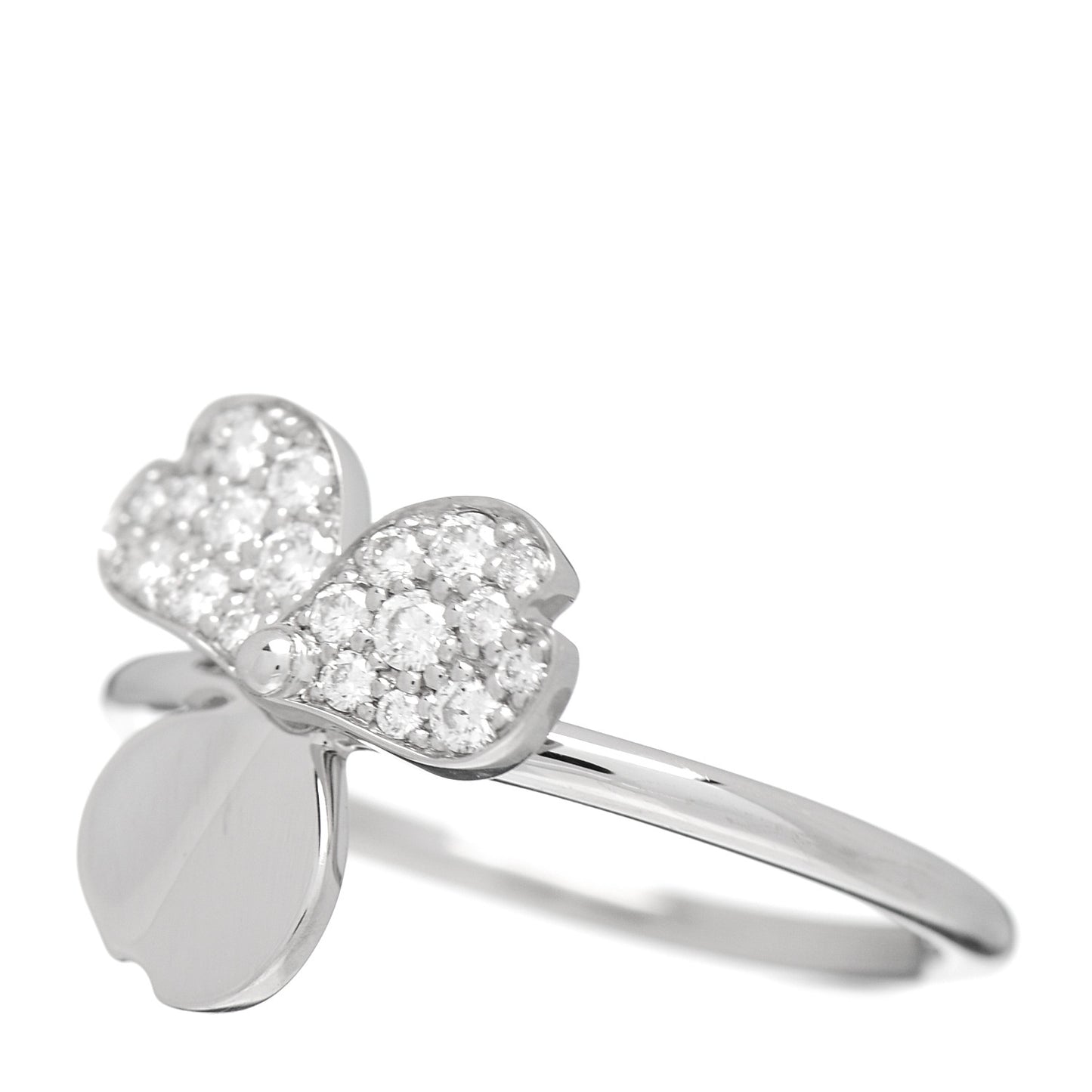 Platinum Diamond Paper Flowers Ring 52 6