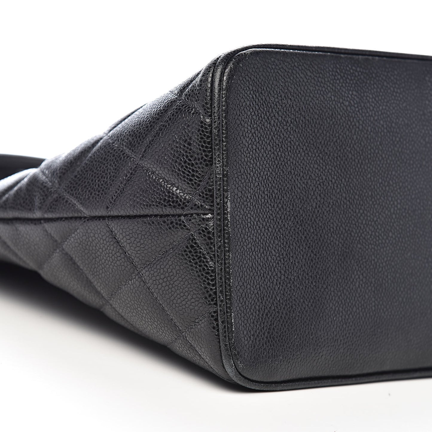 Caviar Quilted Medallion Tote Black
