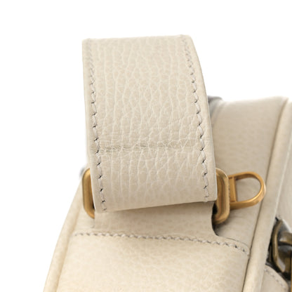 Gucci Grained Calfskin Logo Messenger Bag White 13 of 14