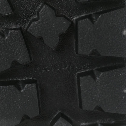 Prada Re-Nylon Piuma Triangle Logo Padded Drawcord Snow Boots 38.5 Black 6 of 8