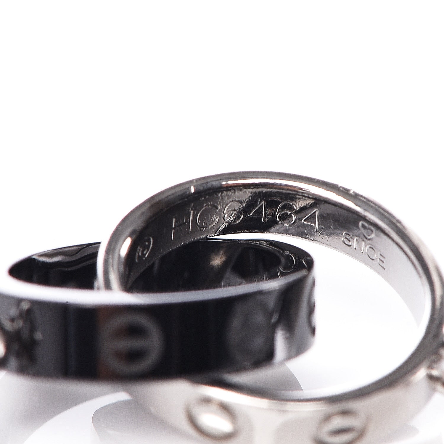 Cartier 18K White Gold Black Ceramic LOVE Bracelet 5 of 6
