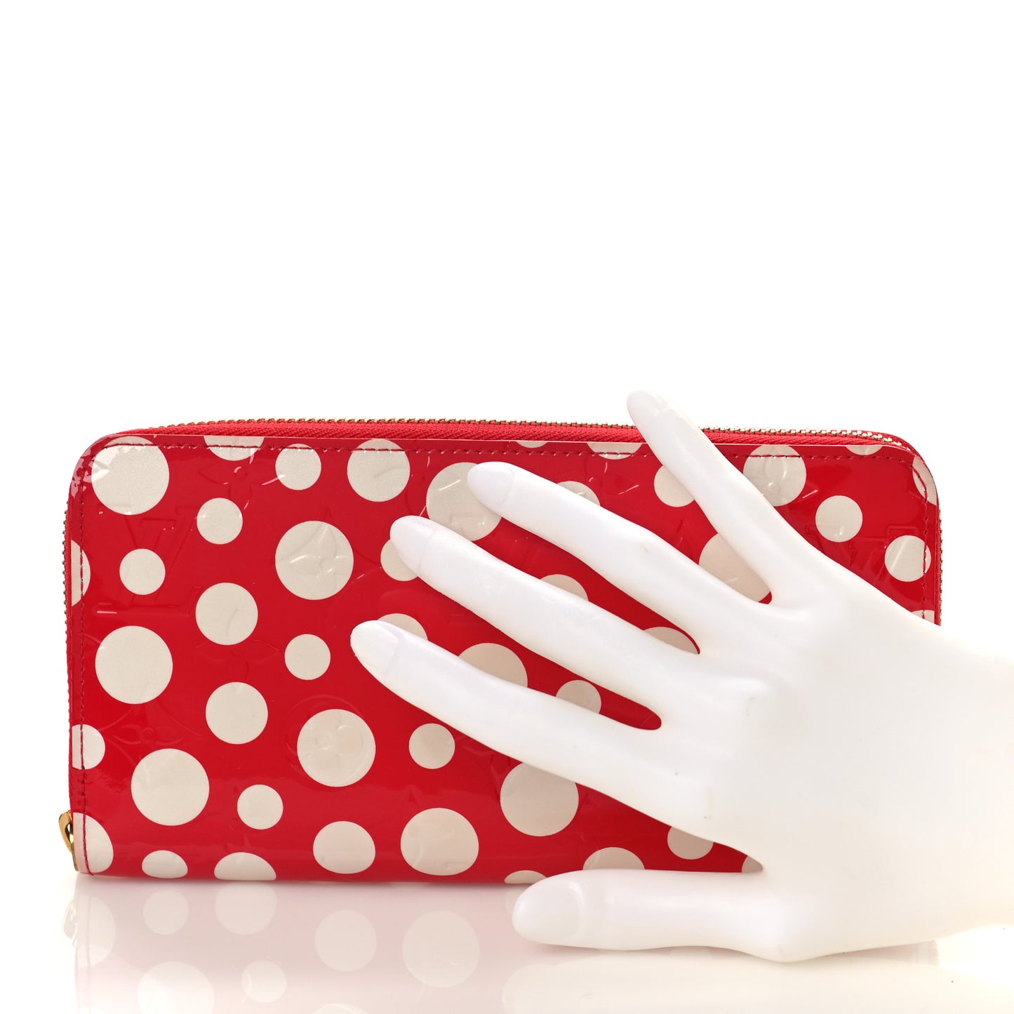 Vernis Kusama Infinity Dots Zippy Wallet Red
