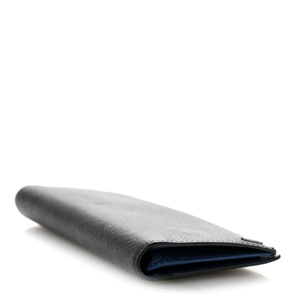 Prada Saffiano Flap Wallet Black Baltico 4 of 10