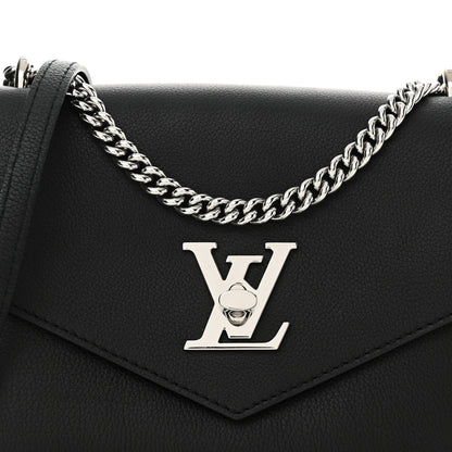 Louis Vuitton Soft Calfskin My Lockme Chain Bag BB Black 7 of 9