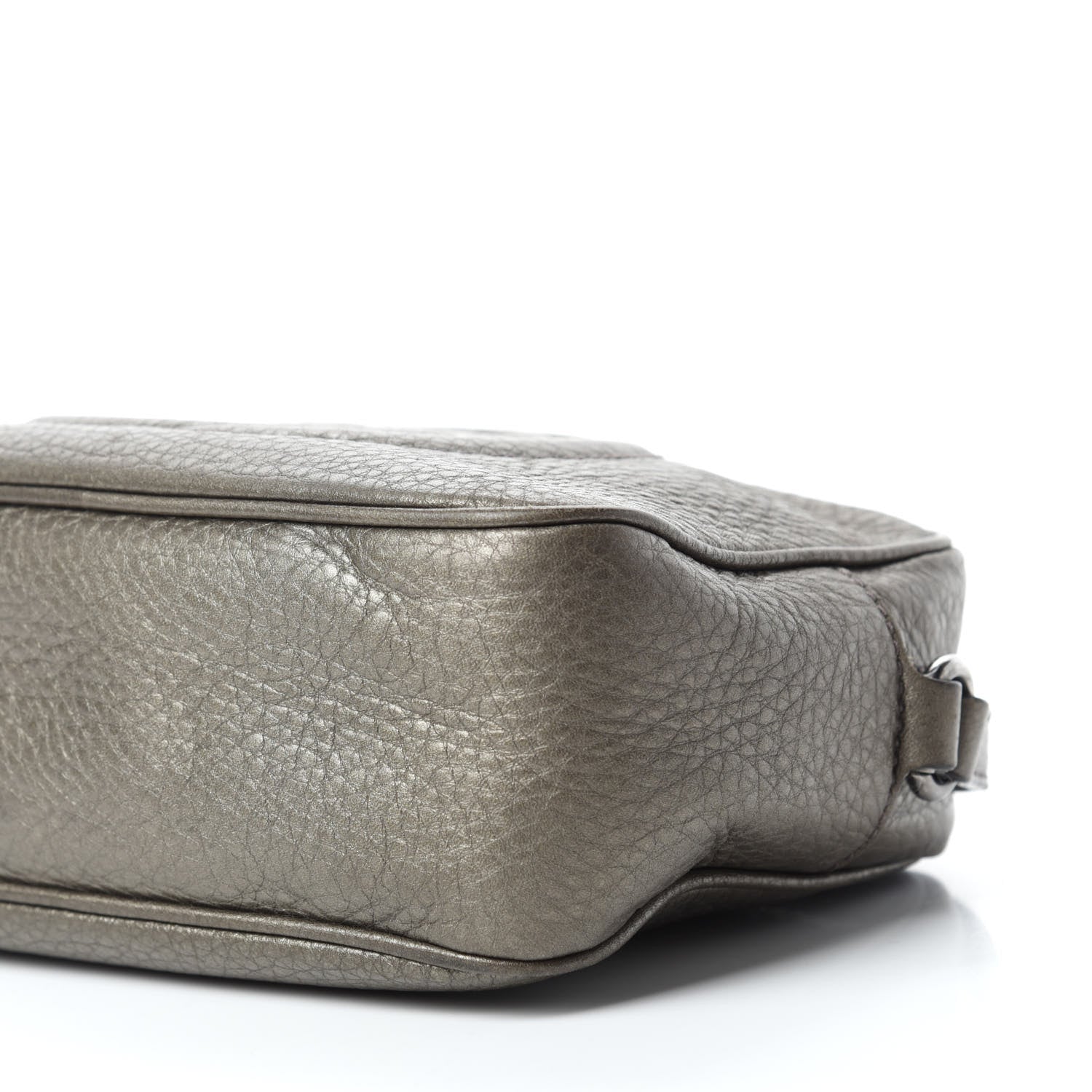 Gucci Metallic Pebbled Calfskin Small Soho Disco Bag Sasso 7 of 10