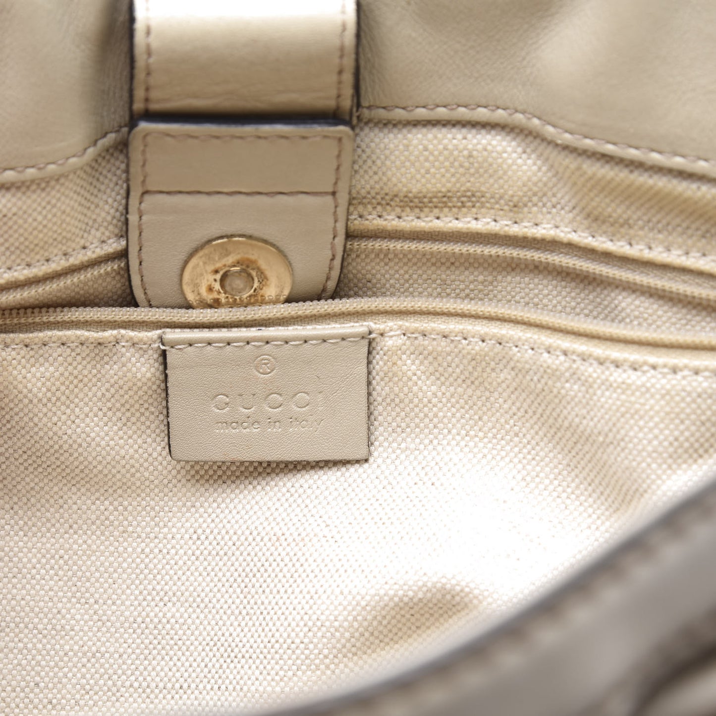 Guccissima Medium Sukey Top Handle Tote Off White
