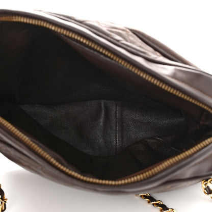 Chanel Lambskin Quilted Tassel Camera Case Brown 5 of 10