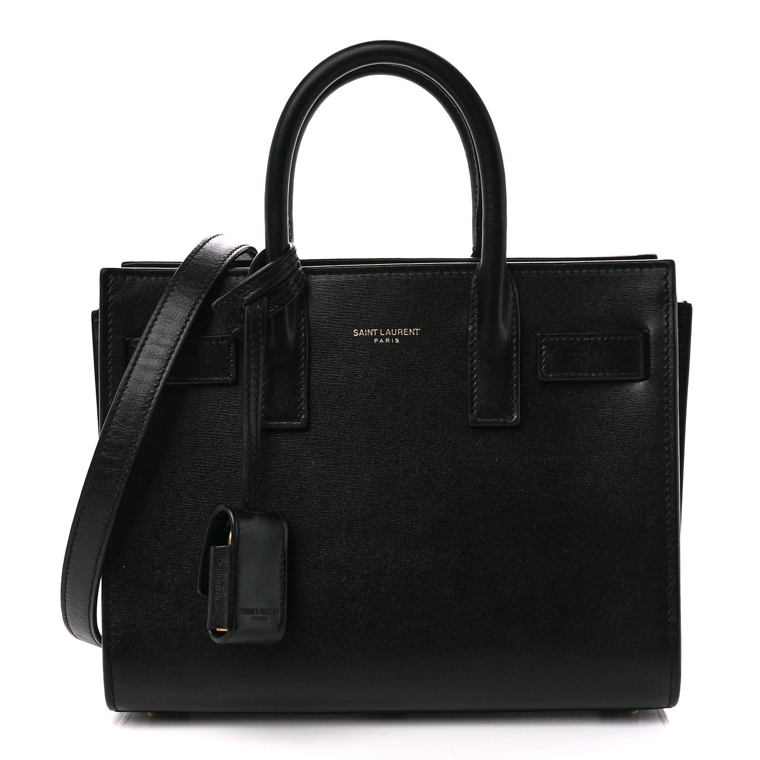 Saint Laurent Calfskin Nano Sac De Jour Black 1 of 13