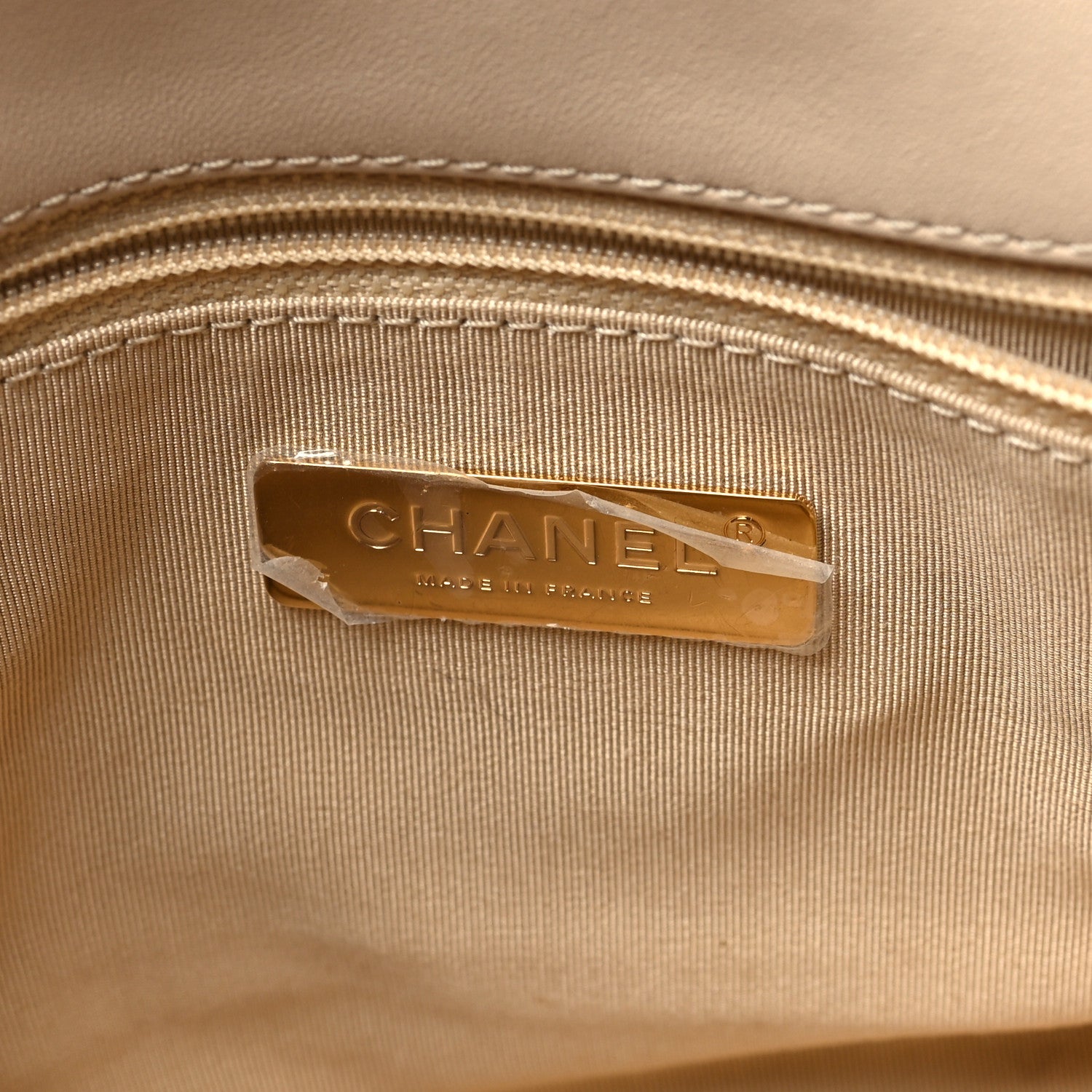 Chanel Lambskin Quilted Medium Chanel 19 Flap Beige 6 of 11