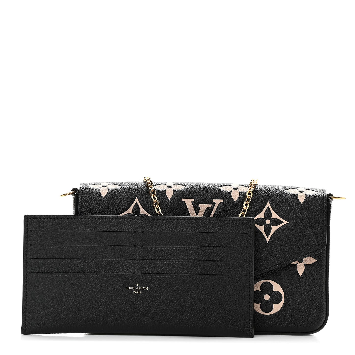 Empreinte Monogram Giant Felicie Pochette Black Beige