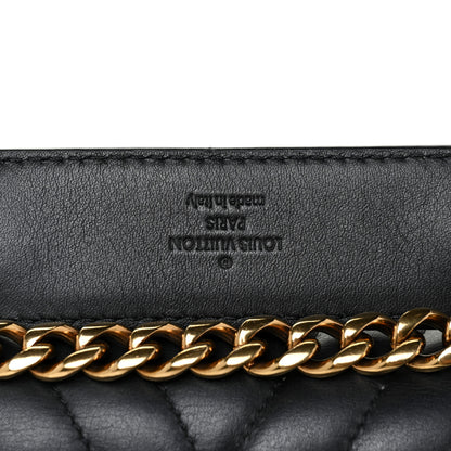 Louis Vuitton Calfskin New Wave Chain MM Black 12 of 14