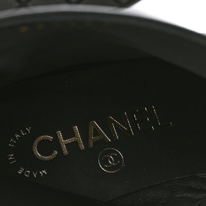 Chanel Mixed Fibers Lambskin Patent Calfskin High Boots 36 Black 7 of 10
