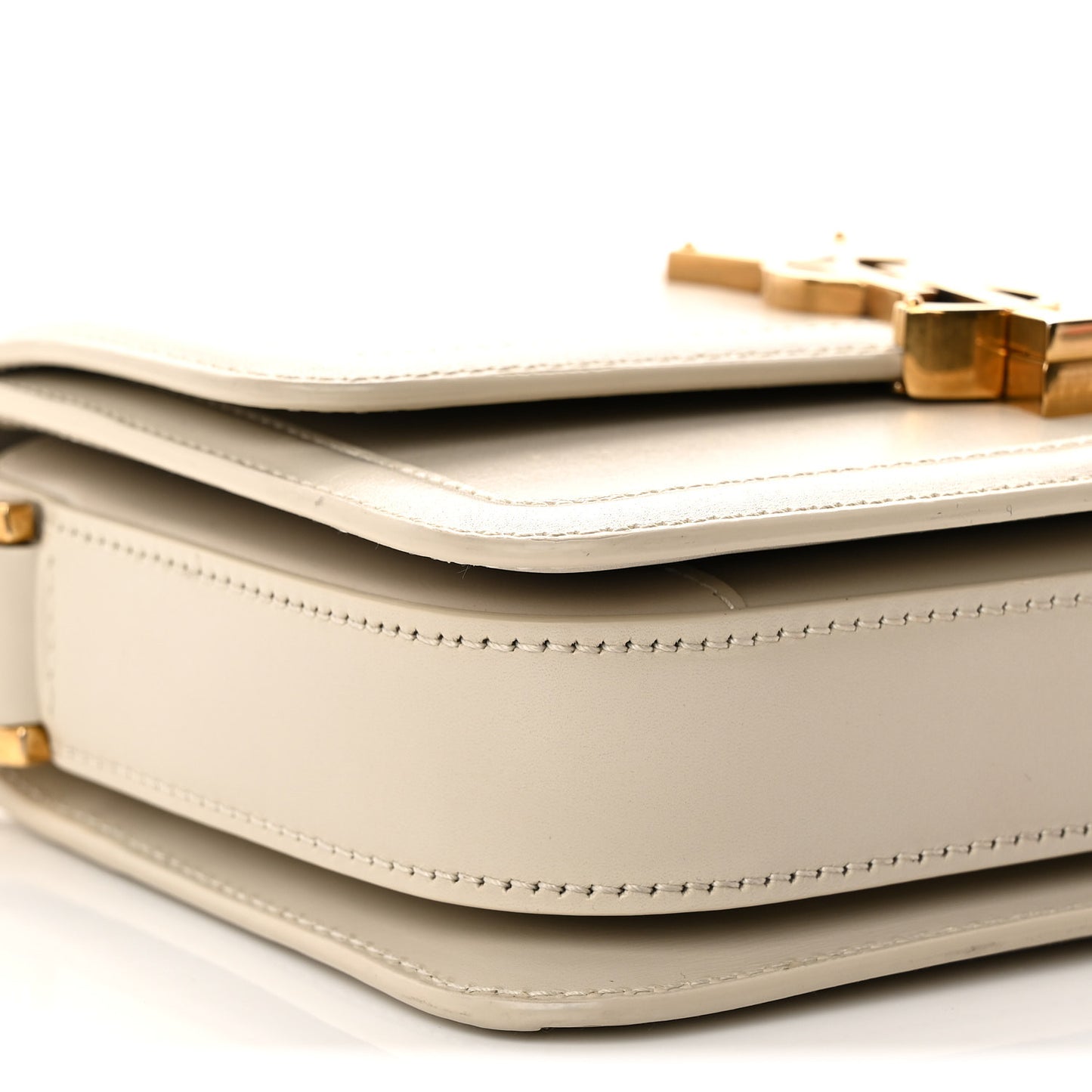 Smooth Calfskin Small Solferino Satchel Ivory