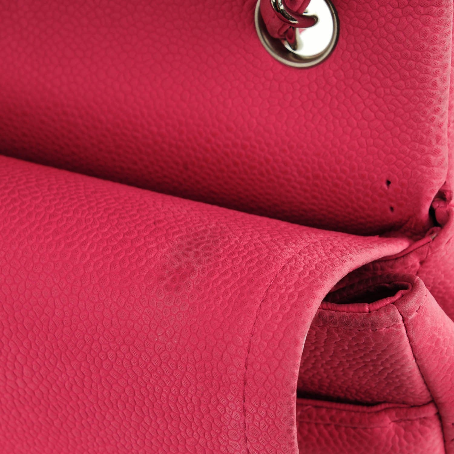 Chanel Iridescent Caviar Quilted Jumbo Double Flap Pink 13 of 21