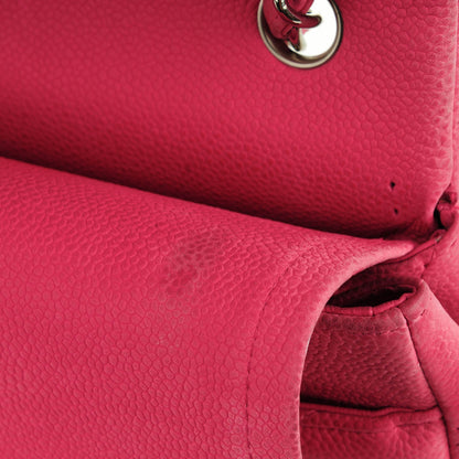 Chanel Iridescent Caviar Quilted Jumbo Double Flap Pink 13 of 21
