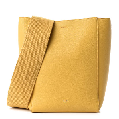 Celine Soft Grained Calfskin Small Sangle Bucket Bag Ocre 1 of 11