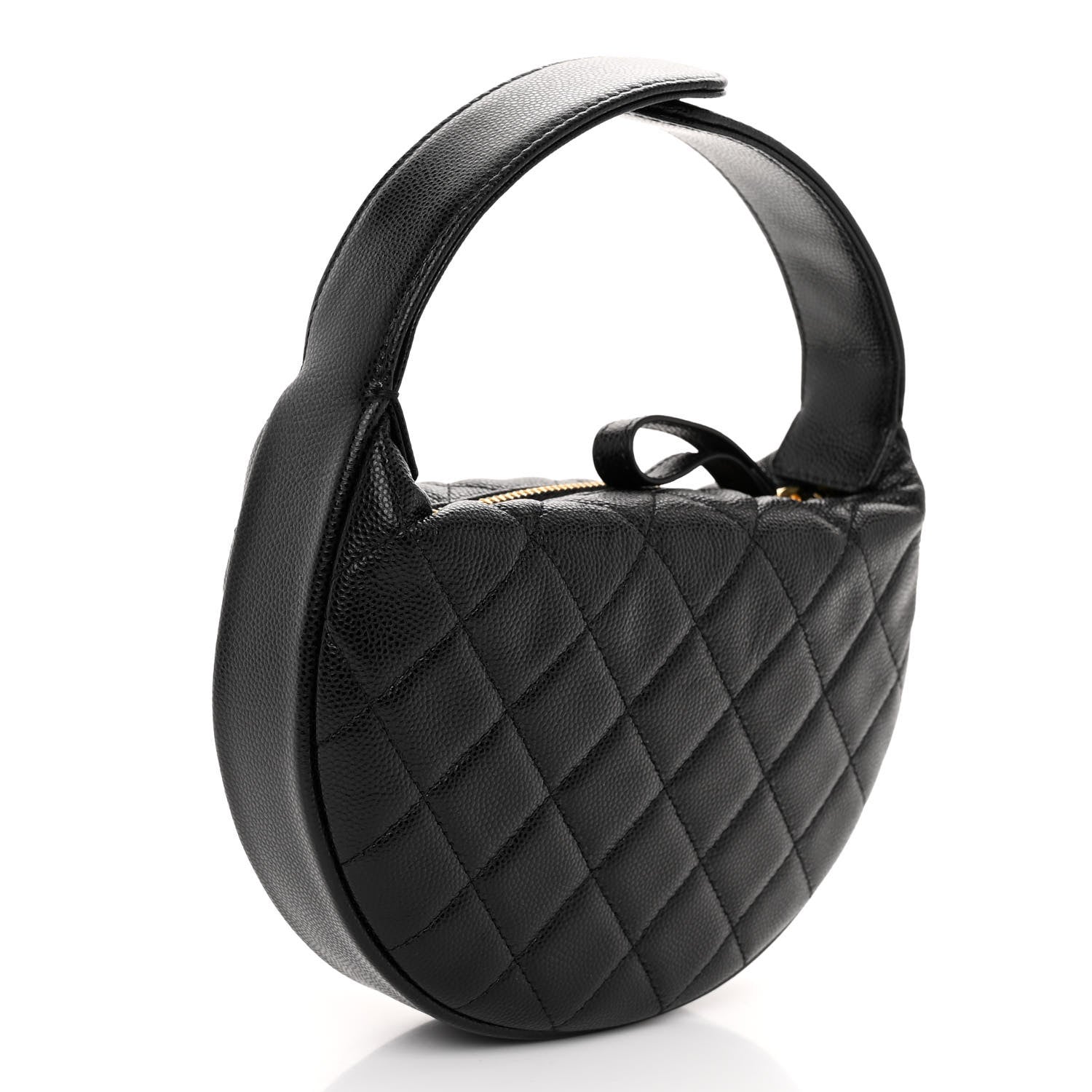 Chanel Caviar Quilted Polly Pocket Pouch Hobo Black 3 of 9
