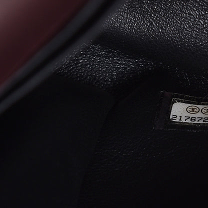 Chanel Lizard Mini Coco Handle Flap Burgundy 8 of 8