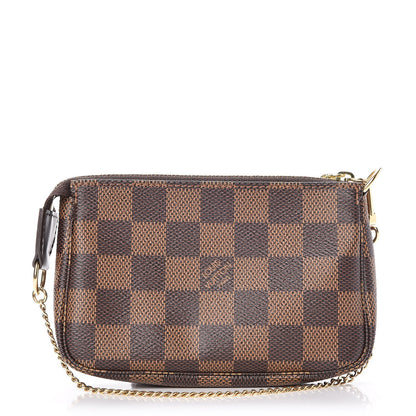 Louis Vuitton Damier Ebene Mini Pochette Accessories 1 of 8