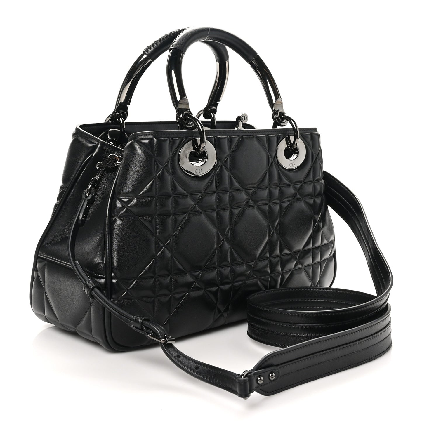 Calfskin Cannage Medium The Lady 95.22 Black