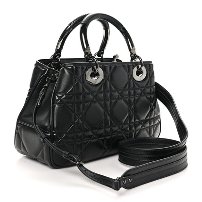 Christian Dior Calfskin Cannage Medium The Lady 95.22 Black 3 of 10