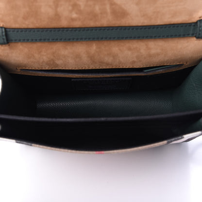 Burberry Derby Calfskin House Check Small Macken Crossbody Bag Dark Bottle Green 5 of 15