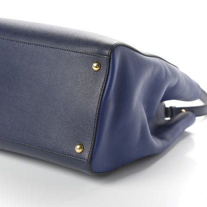Fendi Vitello Elite Regular 2Jours Tote Blue 7 of 10