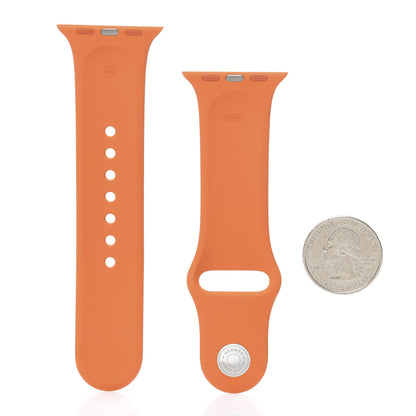 Hermes Silicone 40mm Apple Sports Watch Single Tour Band Orange 2 of 5