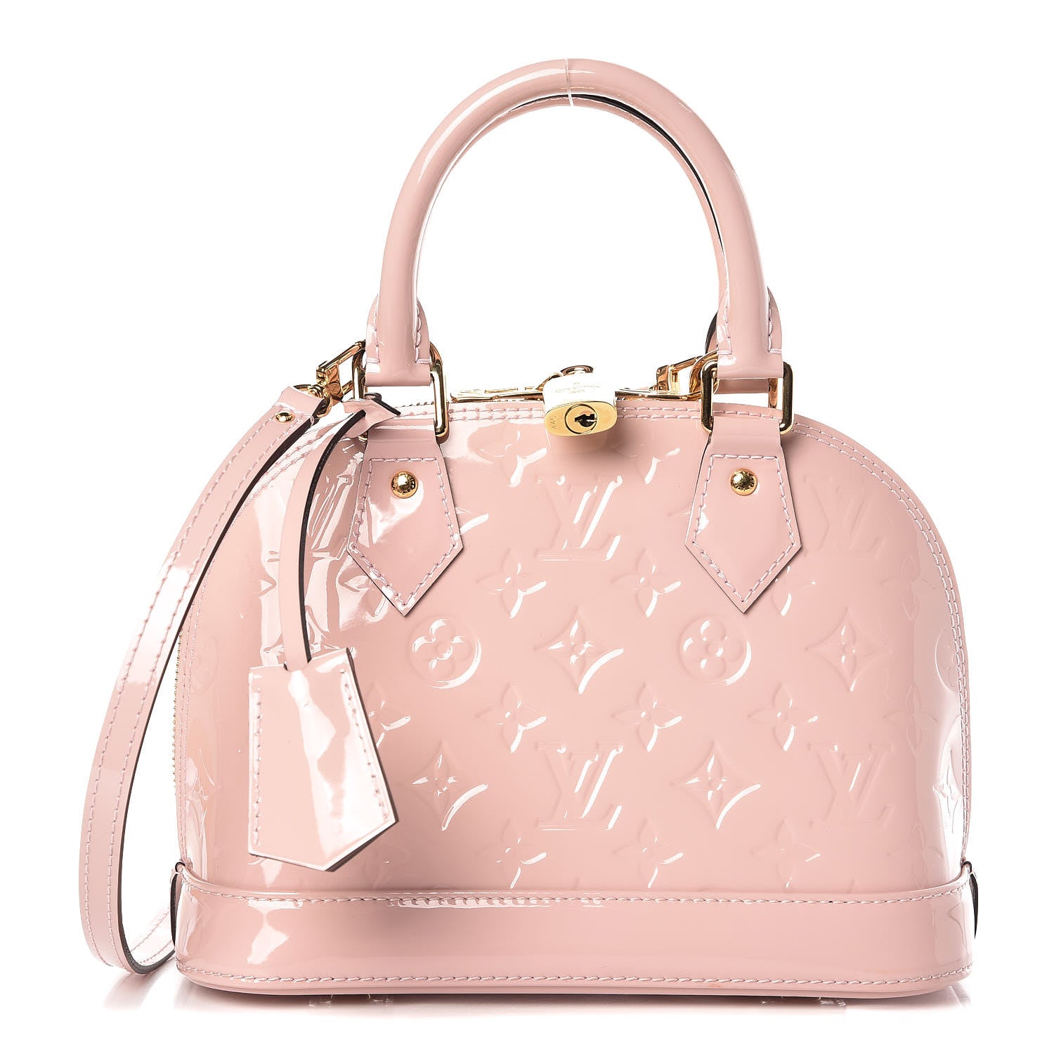 Louis Vuitton Vernis Alma BB Rose Ballerine 1 of 15