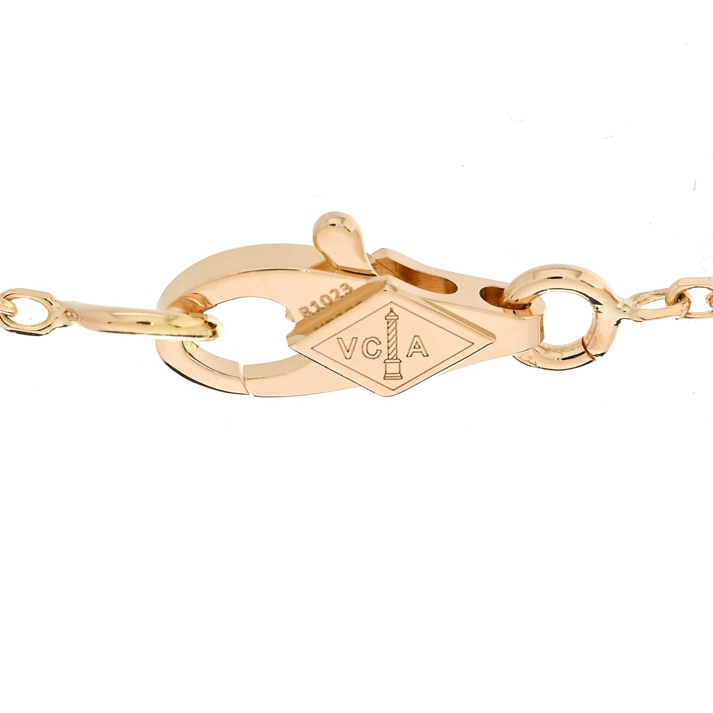 18K Yellow Gold Mother of Pearl Sweet Alhambra Bracelet